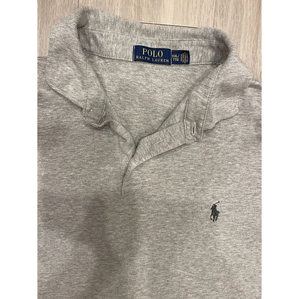 Polo‎ Ralph Lauren Polo Shirt Mens XXL 2XL Gray Short Sleeve Soft Pony
